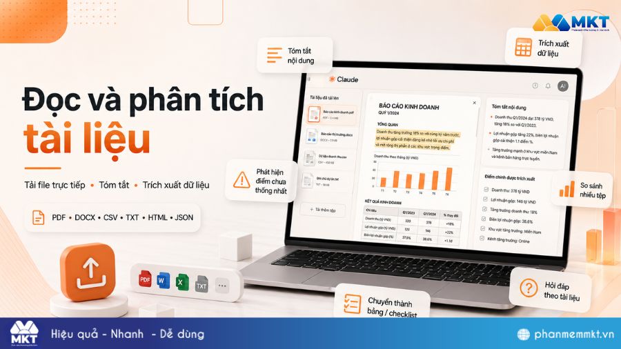 Claude AI là gì? Cách ứng dụng các tính năng Claude hiệu quả 4 Claude AI đọc và phân tích tài liệu