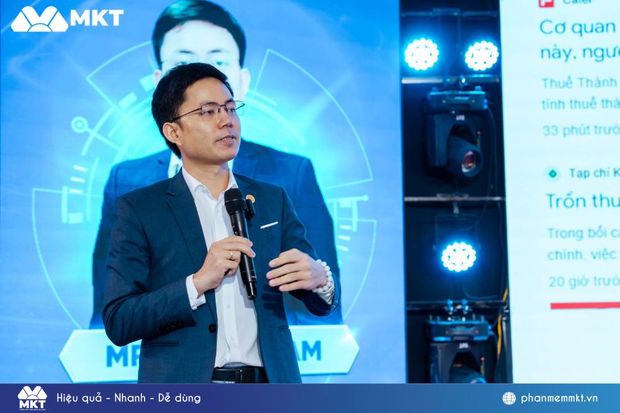MKT Software đồng hành cùng doanh nghiệp Việt tại Hội nghị Chuyển đổi số & TMĐT Việt Nam 2026 3 Chuyên gia Lê Đức Nam - Founder MKT Software chia sẻ tại sự kiện