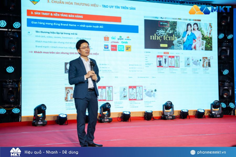 MKT Software đồng hành cùng doanh nghiệp Việt tại Hội nghị Chuyển đổi số & TMĐT Việt Nam 2026 5 Theo ông Lê Đức Nam, chuẩn hóa thương hiệu được cho là giải pháp bền vững cho doanh nghiệp thời đại AI