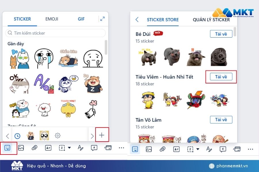4 cách tạo sticker Zalo nhanh chóng và độc đáo 2026 8 Tạo sticker Zalo
