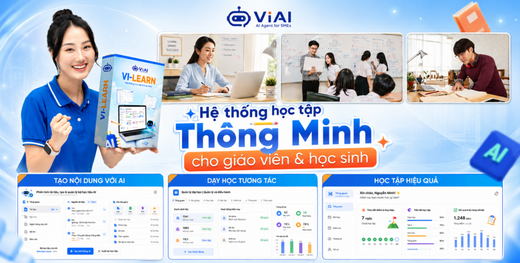 VI Learn - Nền tảng học tập và đánh giá trực tuyến bằng AI 1 VI LEARN