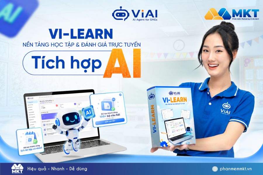 Cách AI tạo câu hỏi trắc nghiệm chỉ trong 2 phút với VI LEARN 1 AI tạo câu hỏi trắc nghiệm