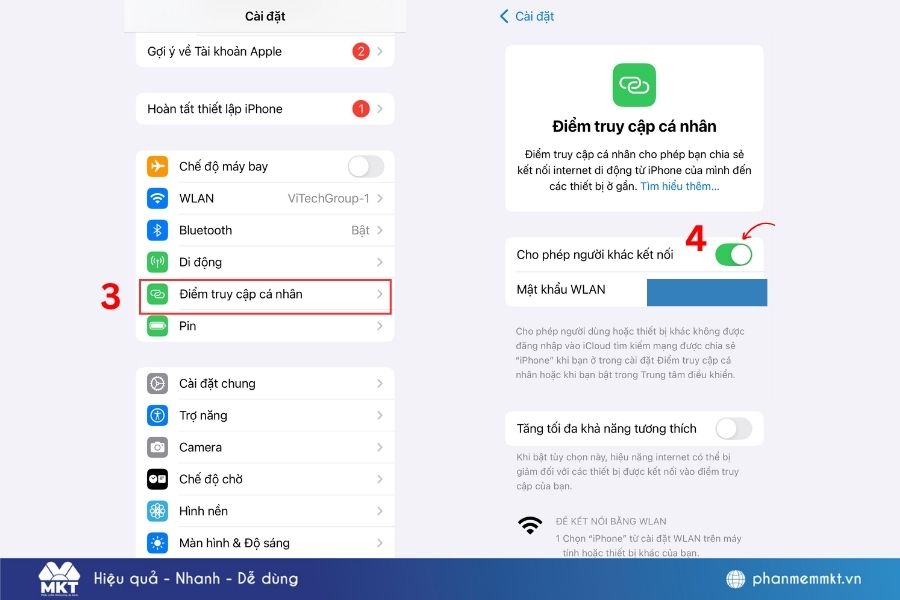 4 cách chia sẻ mạng 4G cho điện thoại khác cực đơn giản 2 Cách chia sẻ mạng 4G cho điện thoại khác