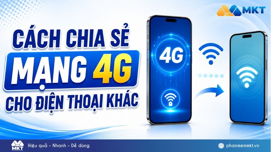 4 cách chia sẻ mạng 4G cho điện thoại khác cực đơn giản 1 Cách chia sẻ mạng 4G cho điện thoại khác