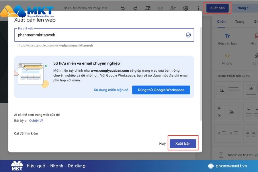 Cách tạo web miễn phí trên Google nhanh chóng và dễ làm 8 Cách tạo web miễn phí trên Google
