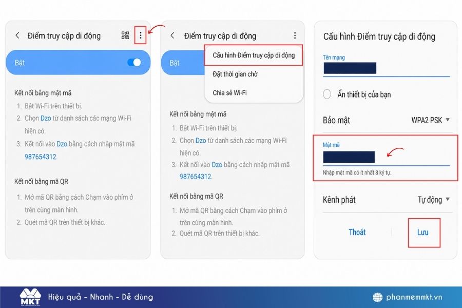 Cách xem mật khẩu 4G trên Samsung đơn giản và nhanh chóng chỉ với 3 bước 3 Cách xem mật khẩu 4G trên Samsung