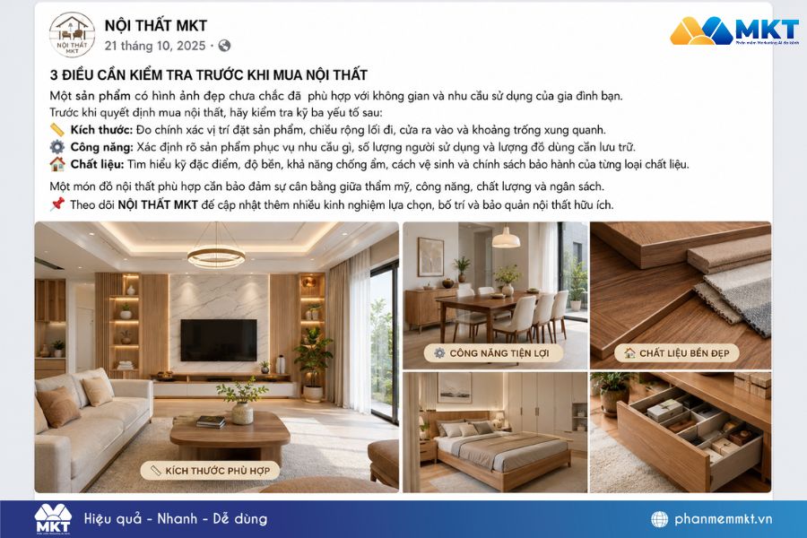 20+ mẫu content marketing nội thất thu hút khách hàng, dễ ra đơn 6 content marketing nội thất