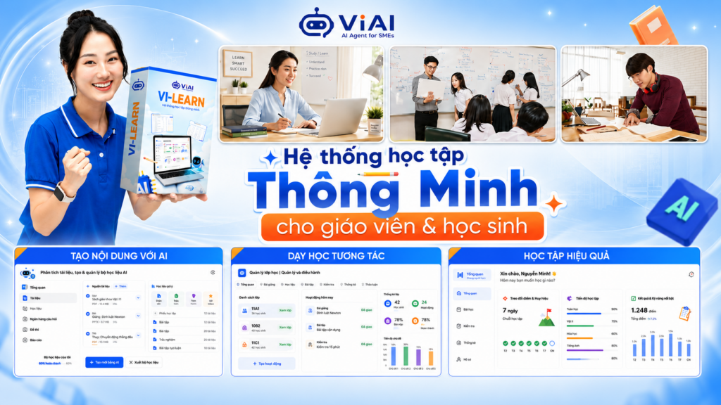 VI LEARN - Nền tảng học tập và đánh giá trực tuyến bằng AI 5 VI LEARN