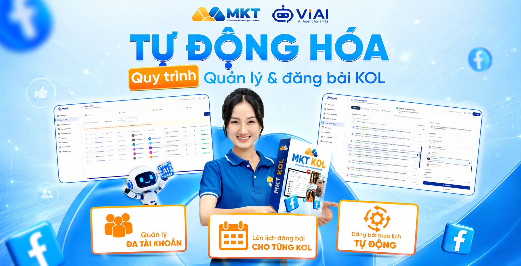 MKT KOL - Phần mềm tạo KOL ảo và quản lý toàn diện 1 MKT KOL