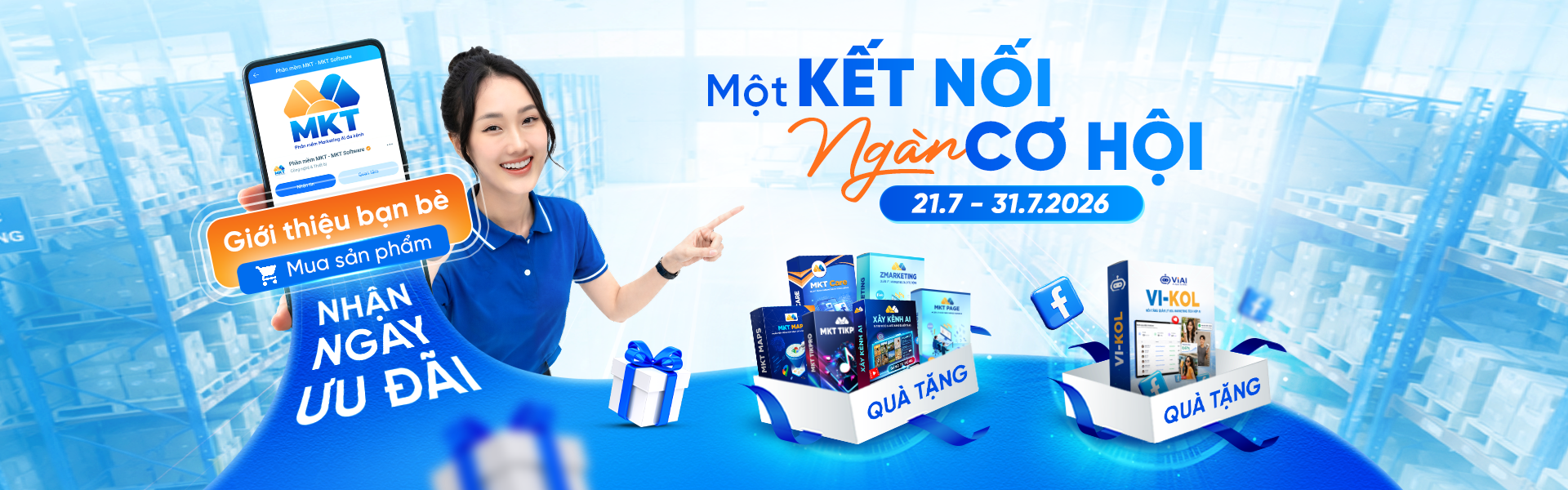 Phần mềm MKT 1 Kết nối cơ hội