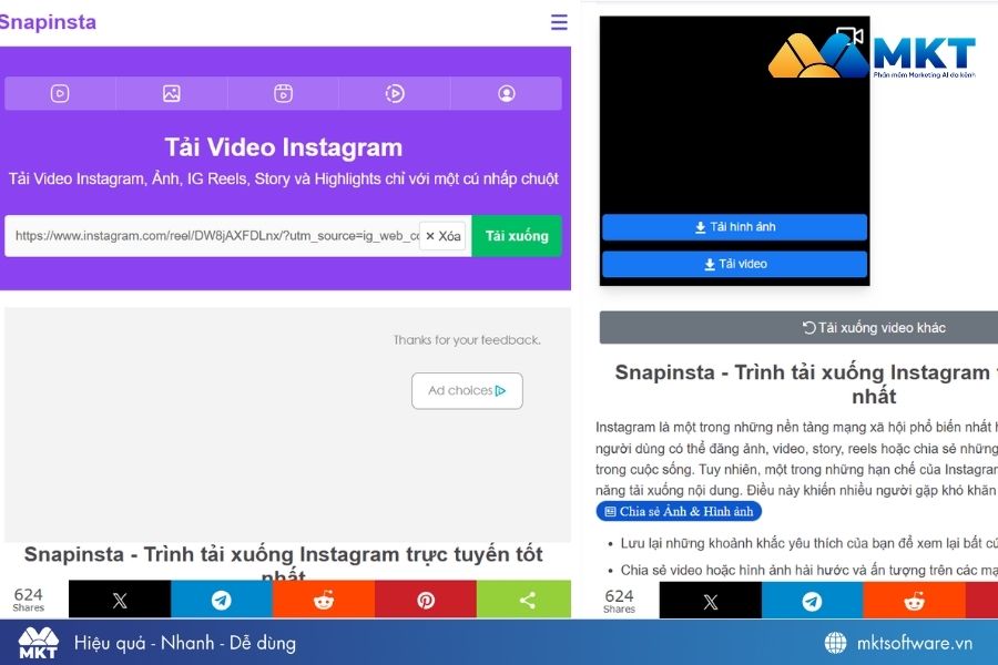 3 cách tải reel Instagram nhanh chóng và dễ thực hiện 2 Tải reel Instagram