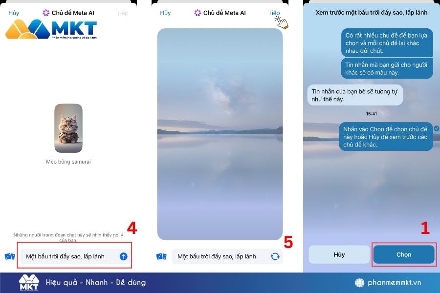 Hướng dẫn tạo chủ đề AI Messenger cá nhân hóa theo ý thích 3 Tạo chủ đề AI Messenger