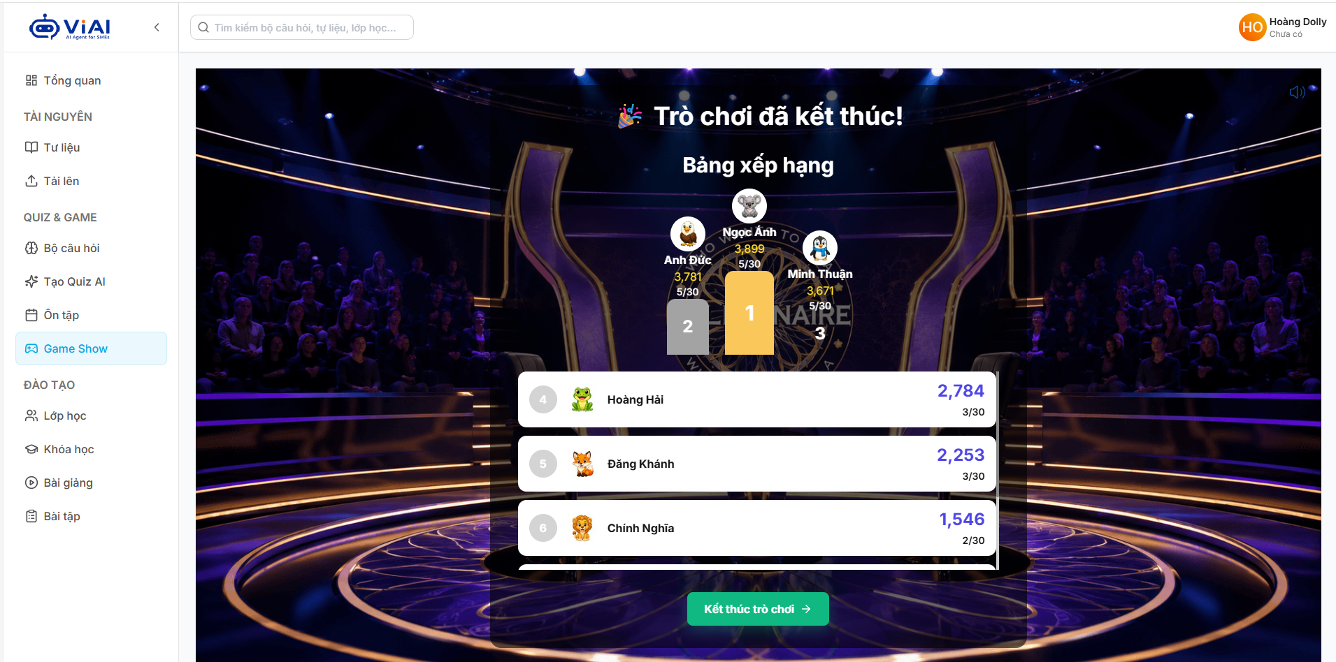 VI LEARN - Nền tảng học tập và đánh giá trực tuyến bằng AI 4 VI LEARN