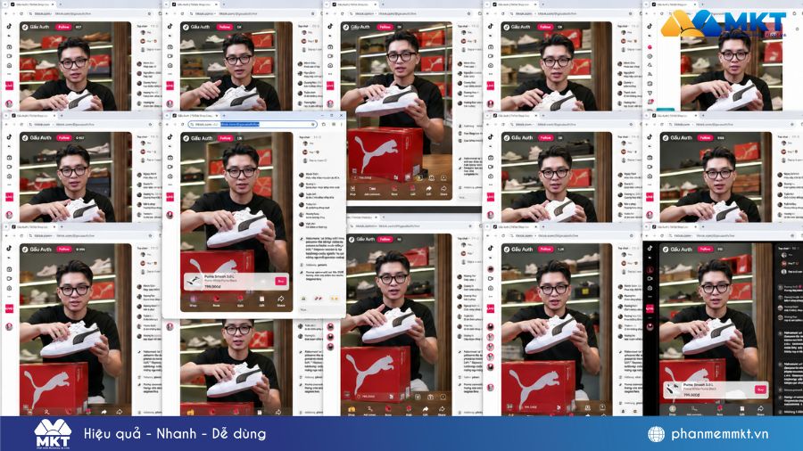 Anh Đức Đại chủ shop giày nam Hải Phòng kinh doanh trên TikTok hiệu quả với MKT TikPro 2 MKT TikPro hỗ trợ tăng mắt xem live tự động