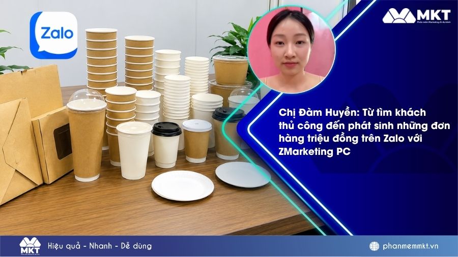 Chị Đàm Huyền: Từ tìm khách thủ công đến những đơn hàng triệu đồng nhờ ZMarketing PC 1 Chị Đàm Huyền chia sẻ cách tăng khách trên Zalo với ZMarketing