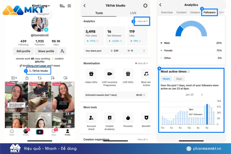 Khung giờ livestream TikTok giúp các shop nổ đơn liên tục 3 Khung giờ livestream TikTok