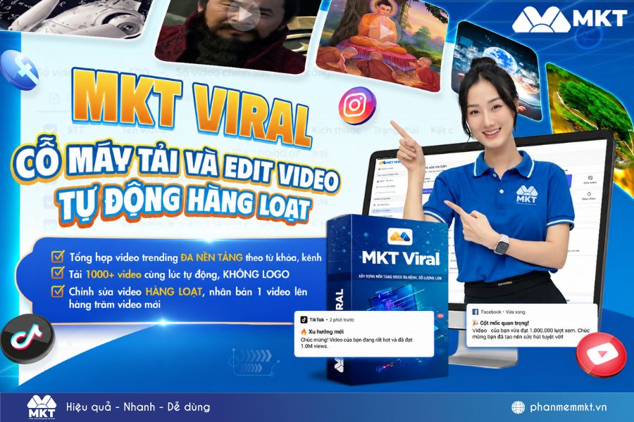 TOP 12 Phần mềm tải video trên Youtube miễn phí, không dính bản quyền 2 Phần mềm MKT Viral - viral video