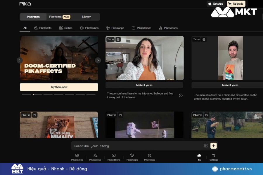 TOP 10 app tạo video AI miễn phí trên điện thoại phổ biến 11 Tạo video AI miễn phí trên điện thoại