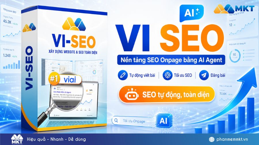 VI SEO - Phần mềm SEO Onpage auto viết bài SEO, đăng website 1 VI SEO