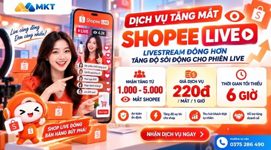 5 cách tăng mắt xem livestream Shopee hiệu quả cho nhà bán hàng 4 Cách tăng mắt xem livestream Shopee