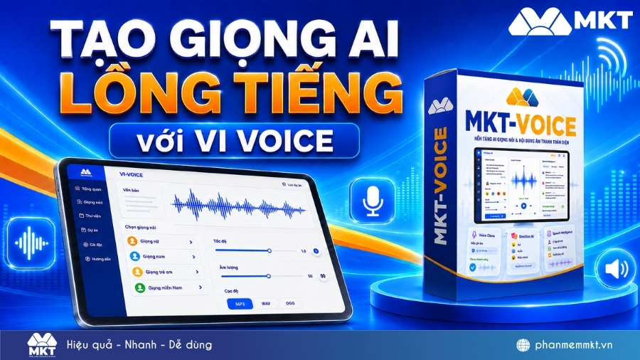Hướng dẫn cách tạo giọng AI lồng tiếng bằng MKT Voice chỉ trong 30s 15 Giọng AI lồng tiếng