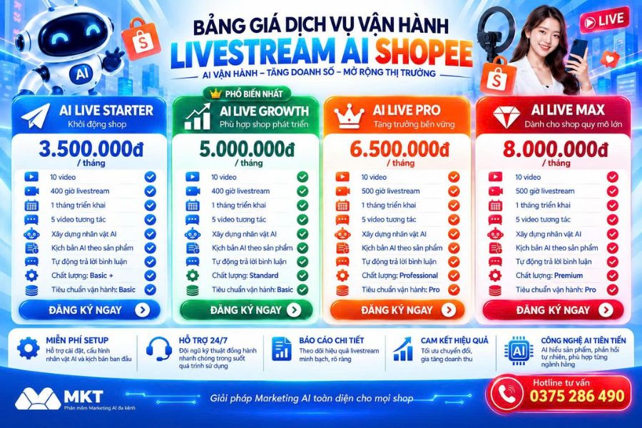 Cách tăng đơn Shopee an toàn và hiệu quả cho các chủ shop 4 AI Livestream Shopee