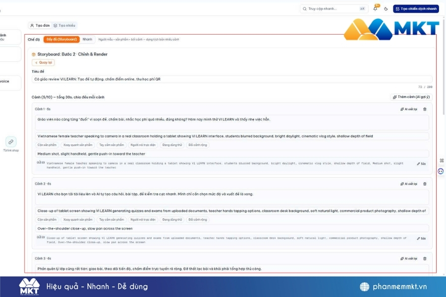 Hướng dẫn 3 cách tạo video AI Shopee dễ làm cho nhà bán hàng 5 Tạo video AI Shopee