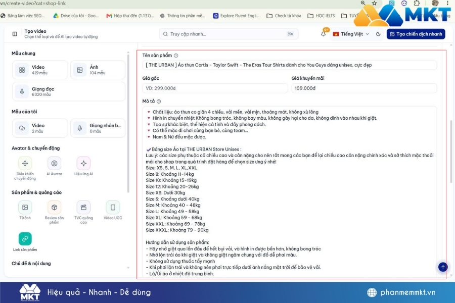 Hướng dẫn 3 cách tạo video AI Shopee dễ làm cho nhà bán hàng 8 Tạo video AI Shopee