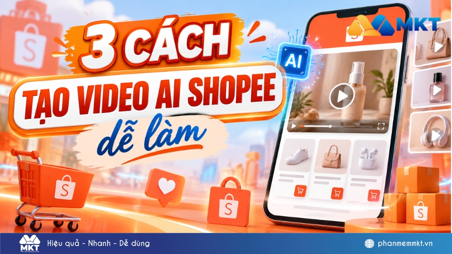 Hướng dẫn 3 cách tạo video AI Shopee dễ làm cho nhà bán hàng 1 Tạo video AI Shopee