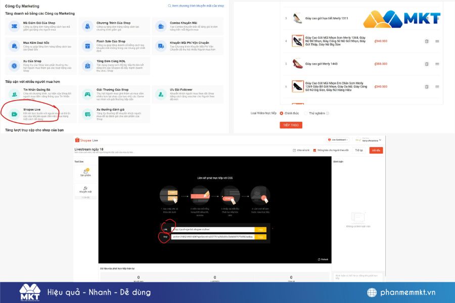 2 cách treo live Shopee hiệu quả cho các chủ shop 2 Treo live Shopee