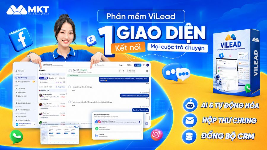 ViLead – Phần mềm chăm sóc khách hàng CRM đa kênh 24/7 tích hợp AI 6 Tăng hiệu quả vận hành đa kênh với phần mềm chăm sóc khách hàng ViLead