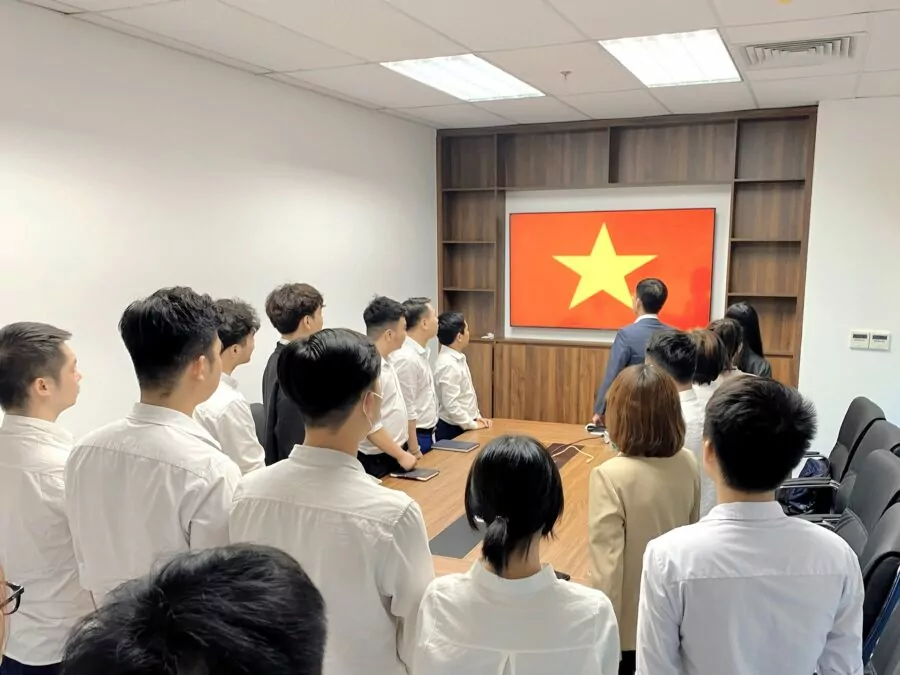 Văn hóa chào cờ đầu tuần
