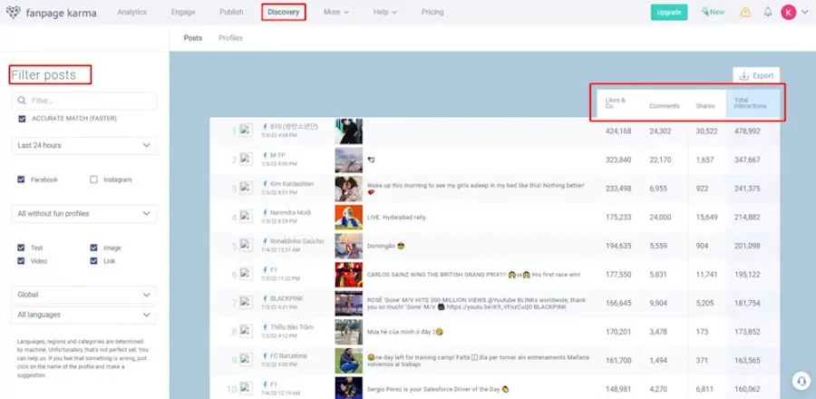 công cụ phân tích fanpage đối thủ 