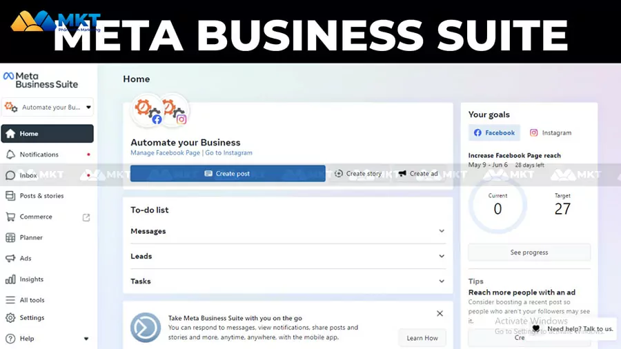 Phần mềm Meta Business Suite