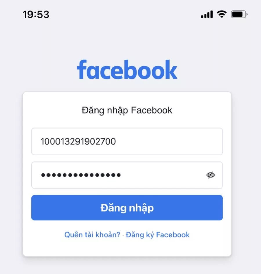 lấy lại fb bằng id