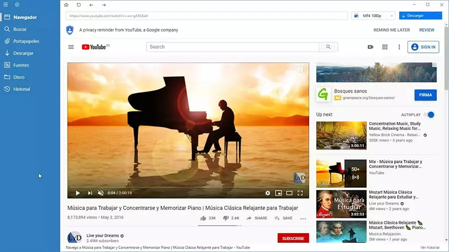 Phần mềm tải phim trên YouTube VDownloader