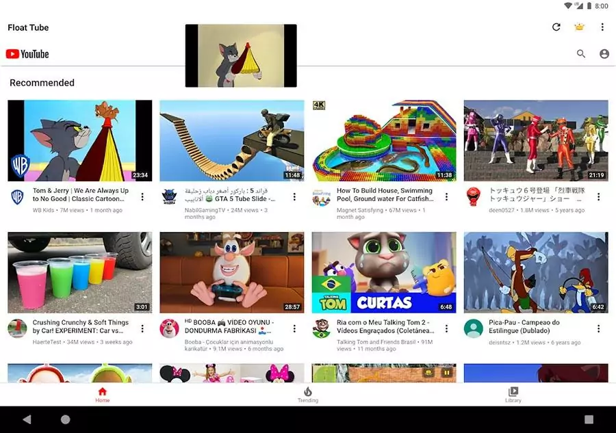 Phần mềm YouTube tắt màn hình cho Android - Float Tube