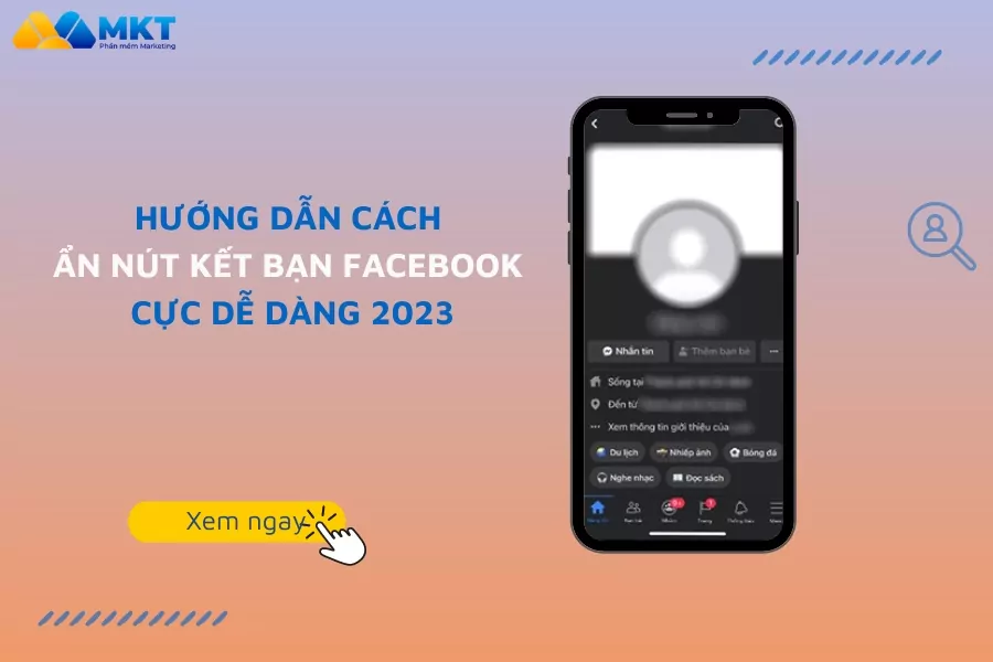 ẩn nút kết bạn facebook