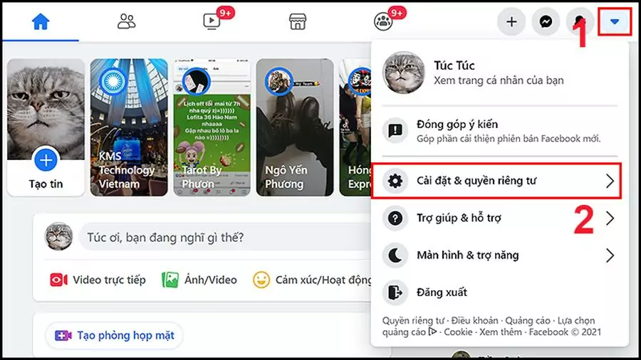 Đăng nhập tài khoản Facebook