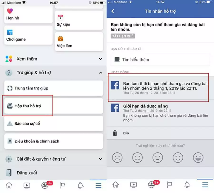 Bạn sẽ nhận được thư thông báo chặn like Facebook trong thời gian bao lâu