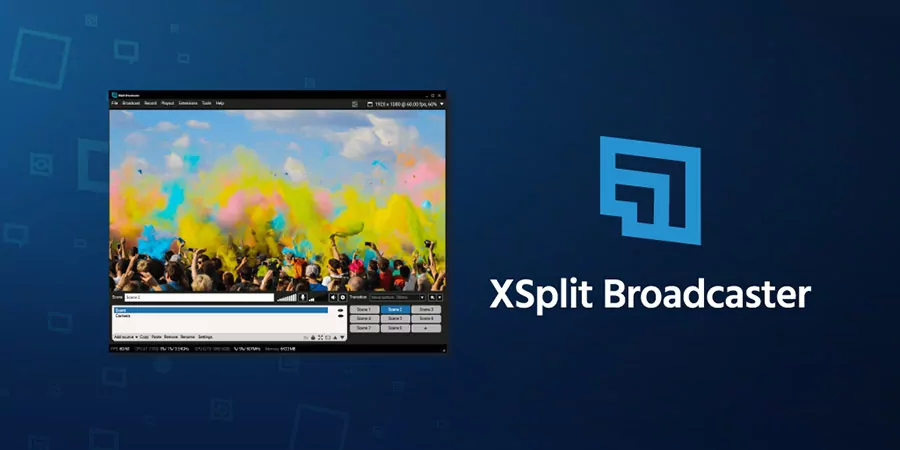 Phần mềm livestream YouTube xSplit Broadcaster