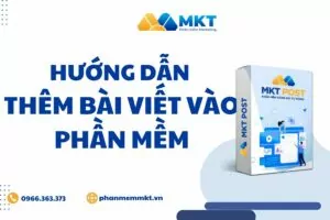 thêm bài viết vào phần mềm