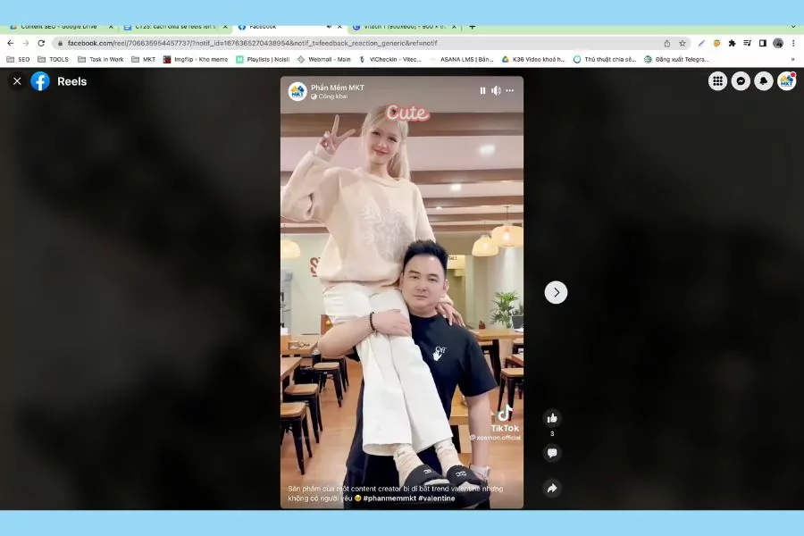 cách chia sẻ reels lên story facebook