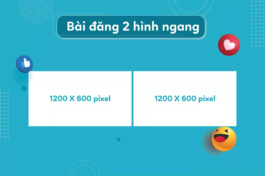 Kích thước ảnh bài đăng 2 hình nằm ngang