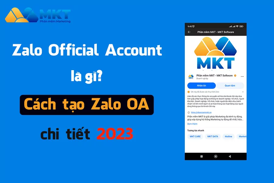 Cách tạo Zalo OA