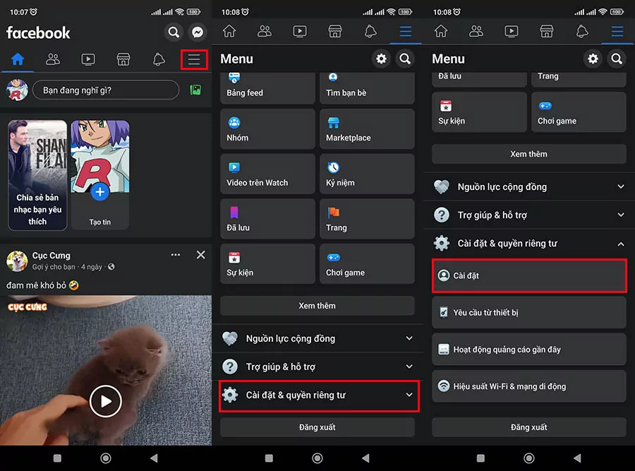 Cách tắt âm thanh Like Facebook trên Android