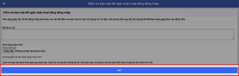 Nhấn nút Gửi