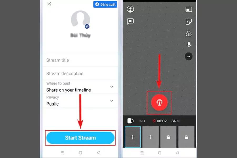 Cách livestream trên Facebook bằng ManyCam bước 3