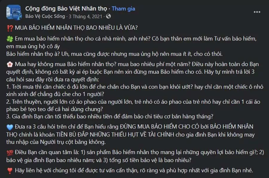 Mẫu content BHXH - Mẫu 3