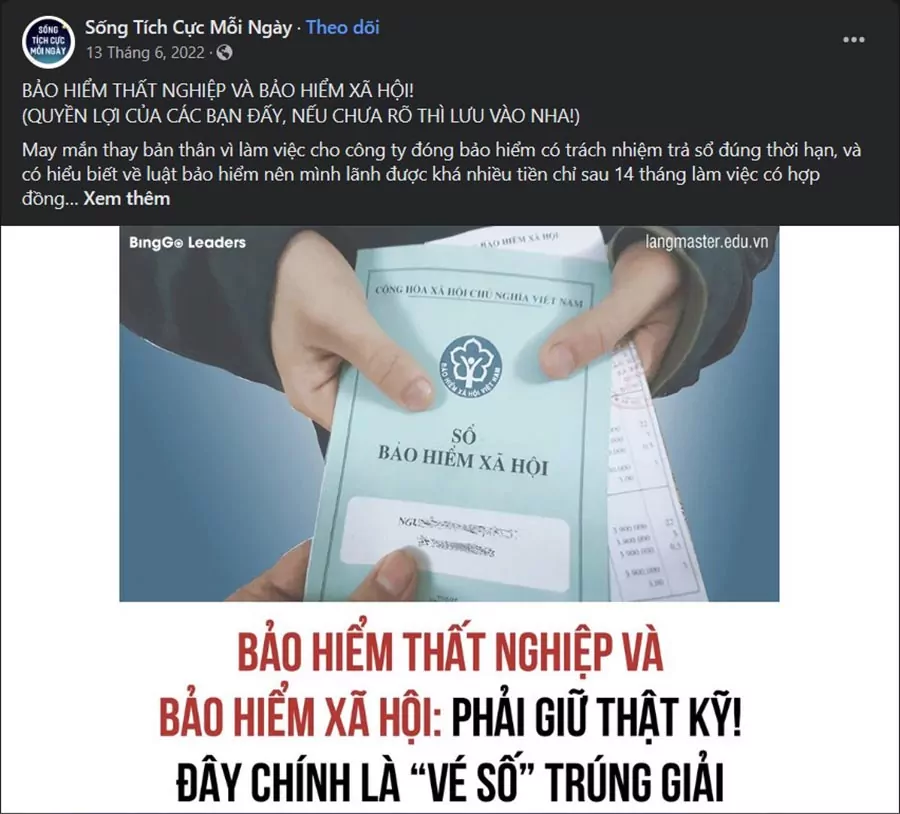 Mẫu content BHXH - Mẫu 3
